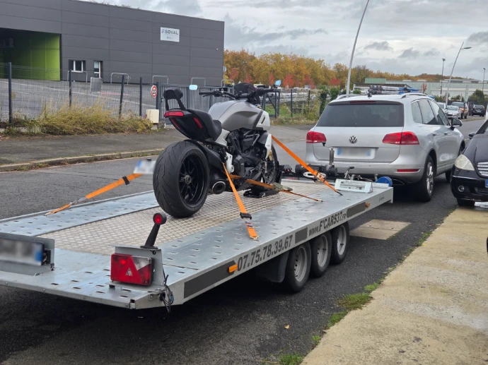 remorquage moto